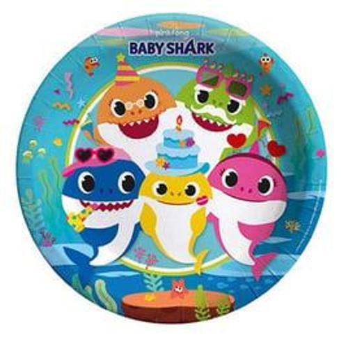 BABY SHARK PARTİ ZAMANI TABAK 8 'Lİ