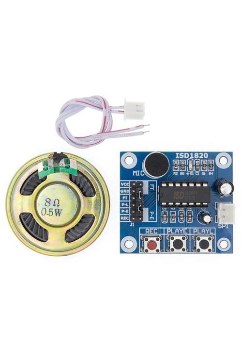 Isd1820-1 Ses Kayıt Ve Çalma Modülü (MİKROFONLU) Mini Hoparlör