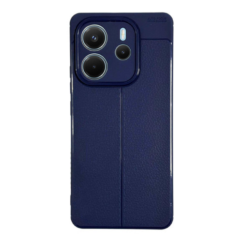 Xiaomi Redmi Note 14 4G Kılıf Focus Deri Desen Silikon Arka Kapak