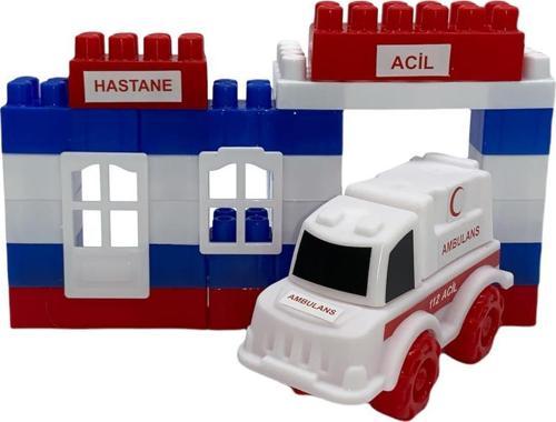 Farbu Oyuncak Lego 40 Parça Hastane Yapı Blokları Seti