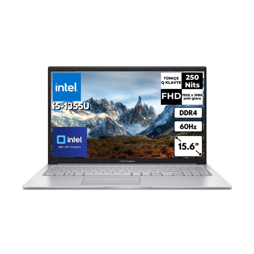 VivoBook 15 i5-1335U 16 GB 4 TBSSD Intel UHD Graphics 15.6'' FHD FreeDos Notebook X1504VA-NJ1422 BT8