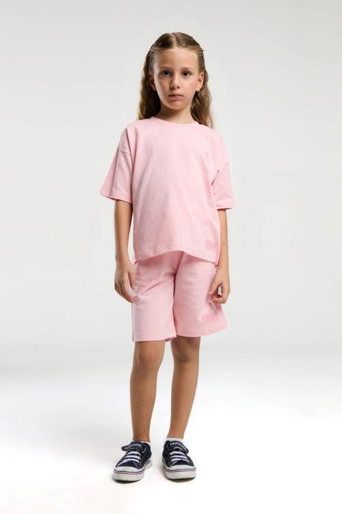 Kız Çocuk Pembe Bermuda Takım