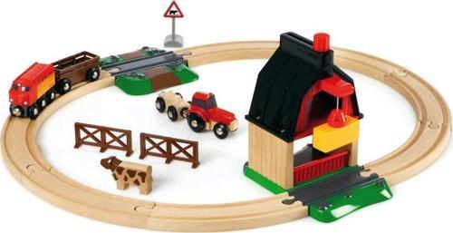 Oyuncak Eğitici Çiftlik Tren Yolu Seti