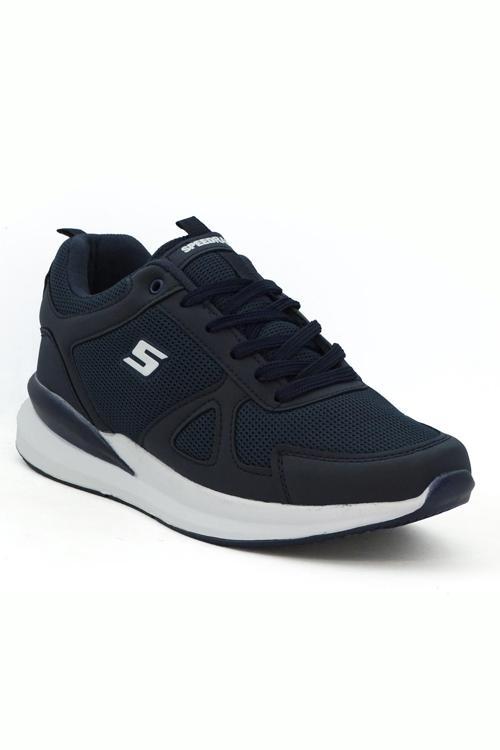 SpeedRace Siyah Unisex Rahat Esnek Sneaker Spor Ayakkabı