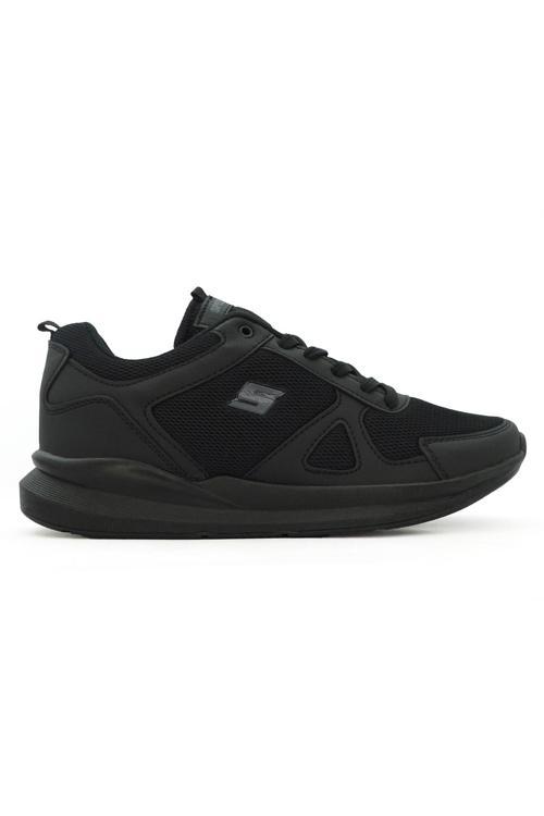 SpeedRace Siyah Unisex Rahat Esnek Sneaker Spor Ayakkabı