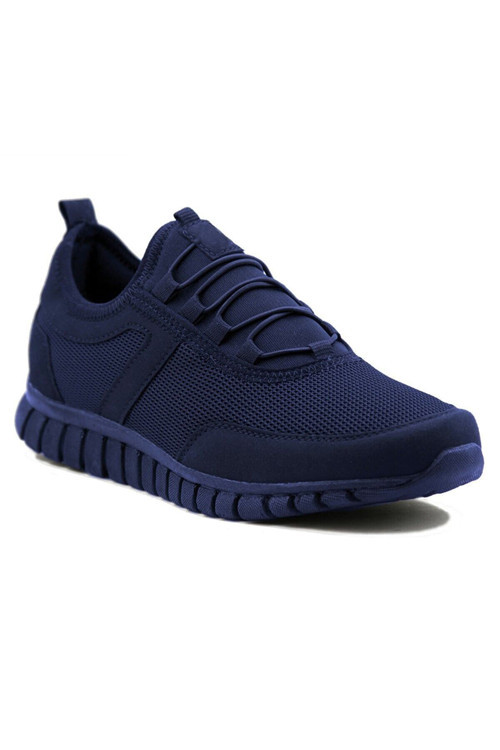 Erkek Siyah Bağcıksız Hafif Günlük Sneaker 1906