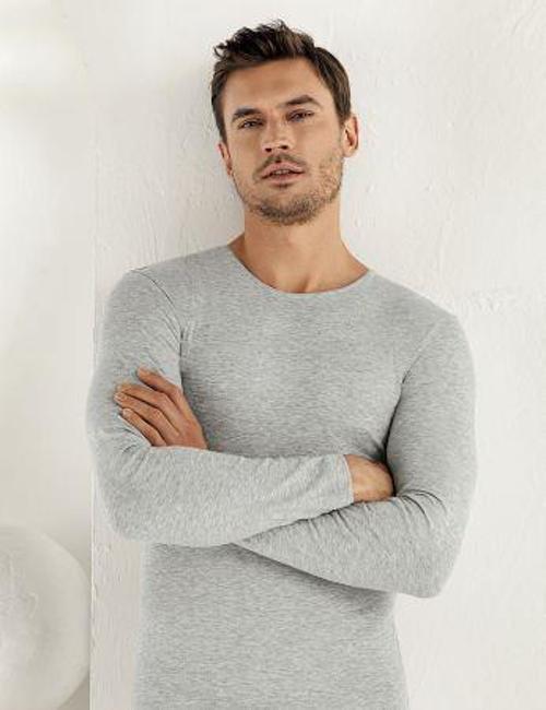 Erkek Likralı Uzun Kollu Fanila Atlet E071