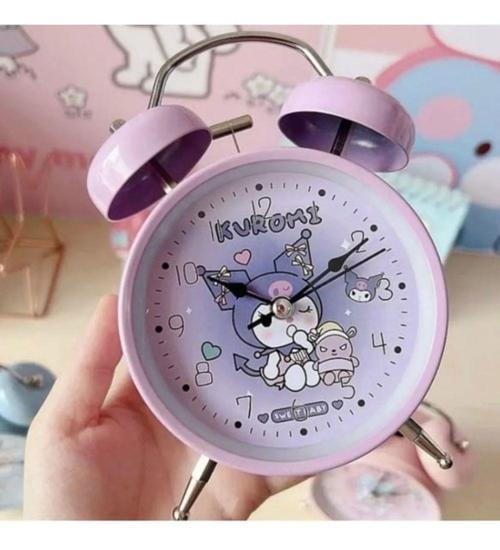 Kuromi Desenli pilli nostaljik Çalar Saat Masa saati