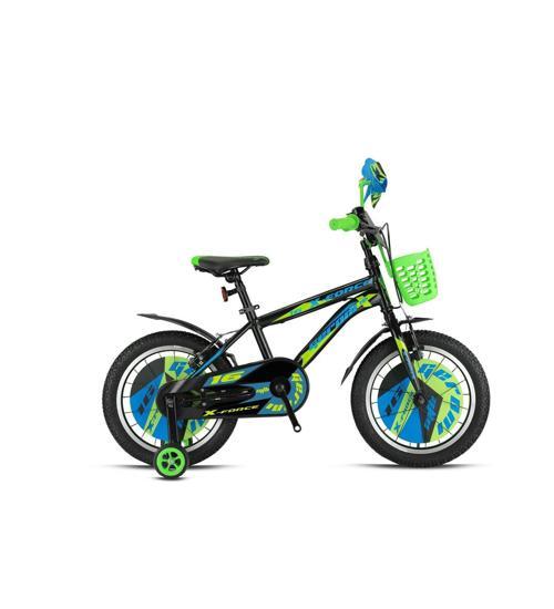 X-FORCE 16 JANT MTB - 10' - Vitessiz - V.B. - Siyah-Mavi/Neon Yeşil-