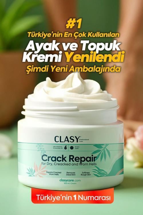 Clasy Krem Crack Repair Cream - Ayak Ve Topuk Çatlak Kremi