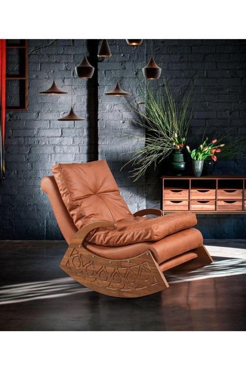 Mode Woodland Dinlenme Koltuğu Nubuk Kumaş
