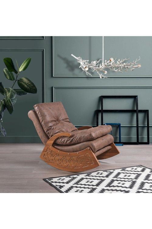 Mode Woodland Dinlenme Koltuğu Nubuk Kumaş Dairenize Teslim