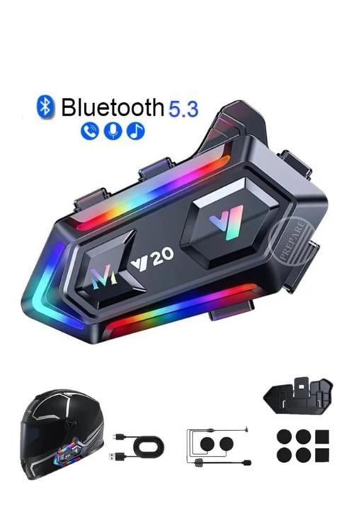 Kask Kulaklık Bluetooth Kulaklık Y-20P Bluetooth Motosiklet Kulaklık 5.3 Motosiklet Kulaklık