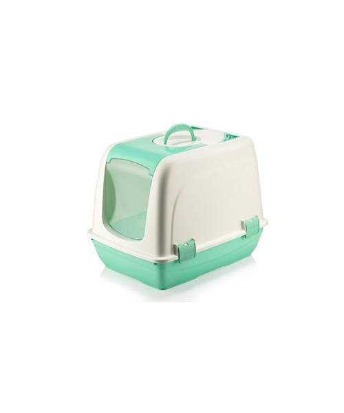 SY-5088 Küçük Kapaklı Evcil Hayvan Kedi Tuvaleti  Yeşil