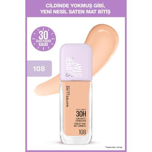 Super Stay Lumi Matte Fondöten - 108