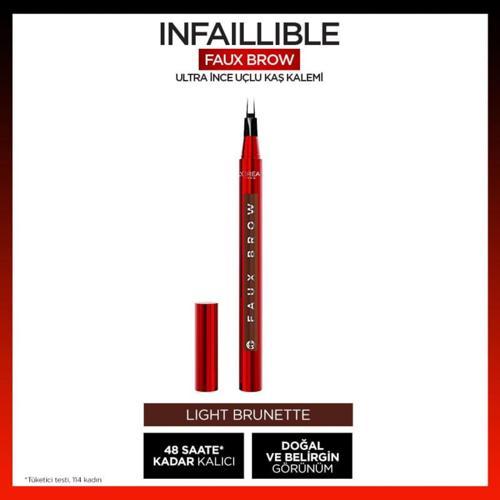 Infaillible Faux Brow Ultra İnce Uçlu Kaş Kalemi - Light Brunette