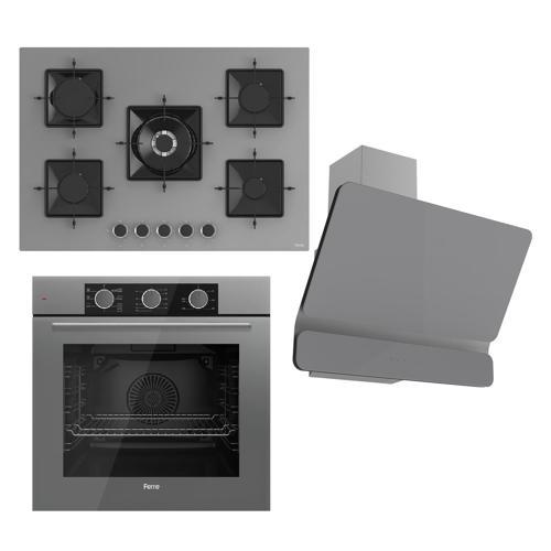 Fryart Ss Serisi Gri Set (ss038 + Qxe62cpr +d082 ) -75'lik Seri