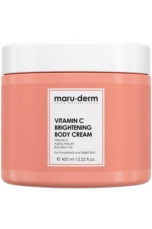 Maruderm Vücut Nemlendirici Vitamin C Aydınlatıcı Krem 400 ml 