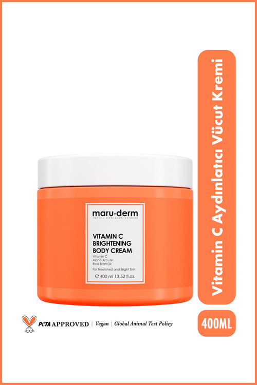 Maruderm Vücut Nemlendirici Vitamin C Aydınlatıcı Krem 400 ml