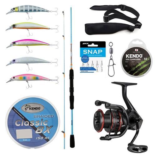 YekOutdoor Okuma Profesyonel Spin/LRF Seti Okuma Fuel Spin 2,44 cm 15-40 gr 2 Parça Spin Kamışı&Okuma Ceymar HD CHD-2500