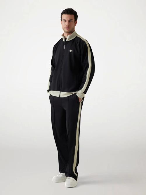 Erkek Siyah Castore Fermuarlı Sweatshirt