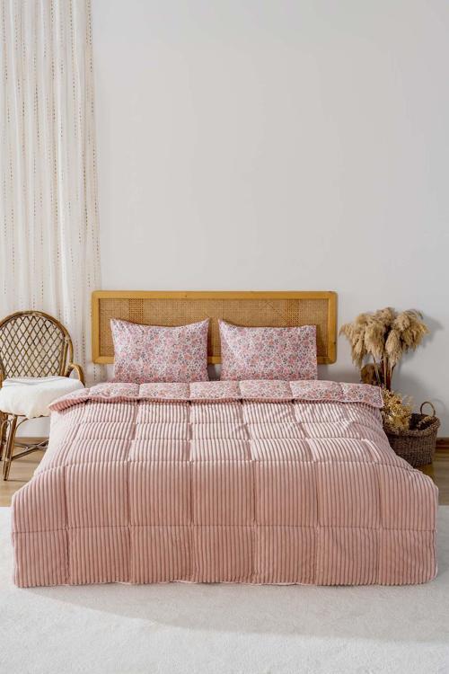 Pembe Bahar Çift Kişilik Tresa Uyku & Çeyiz Seti