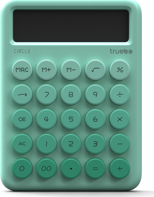 Circle Yeşil Renkli Hesap Makinesi
