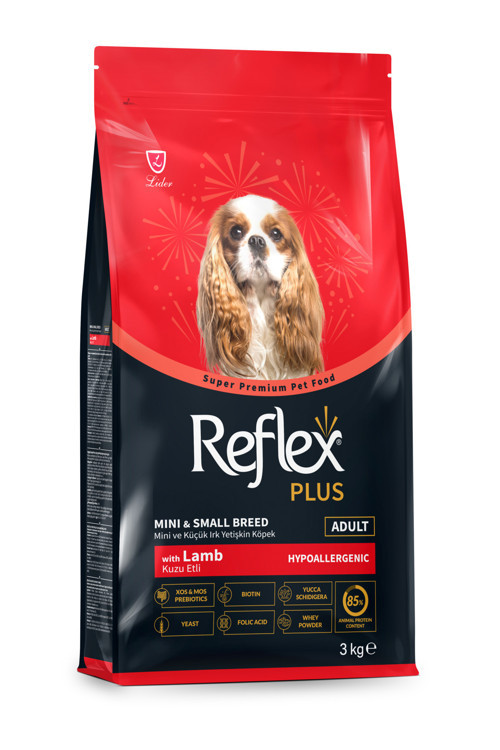Plus Hypoallergenic Kuzu Etli Mini ve Küçük Irk Yetişkin Köpek Maması 3 Kg