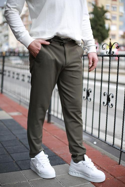 Bel Lastik İpli Kumaş Jogger