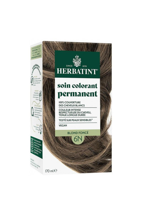 Bitkisel Özlü Kalıcı Saç Boyası | Doğal Koyu Kumral (Dark Blonde 6N) 170 ml