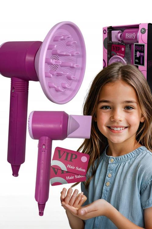 Mini Kuaför Seti – Gerçek Üfleme Özellikli Oyuncak Saç Kurutma ve Şekillendirme Seti