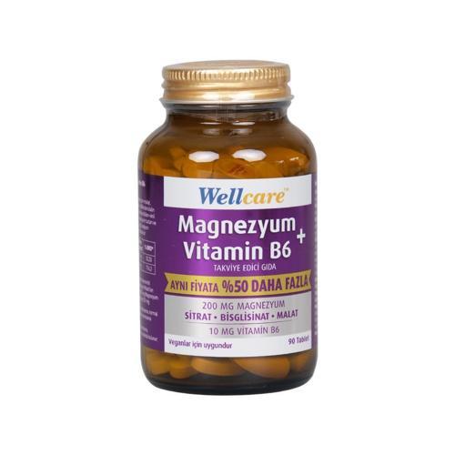 Magnezyum Vitamin B6 200/10MG 90 Tablet
