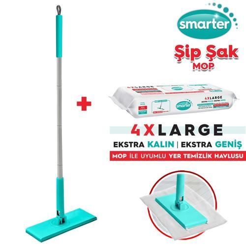 ŞİP ŞAK MOP + YER HAVLUSU OTOMATİK EL DEĞMEDEN TÜM BEZLERLE UYUMLU TEMİZLİK SETİ PASPAS