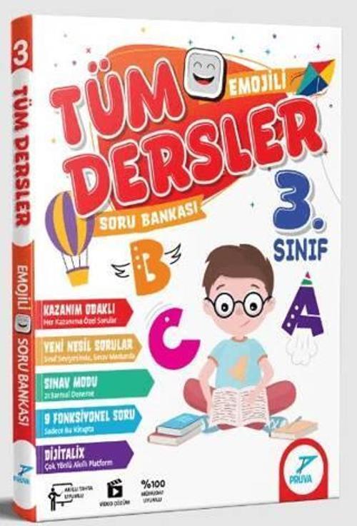 3.Sınıf Tüm Dersler Emojili Soru Bankası