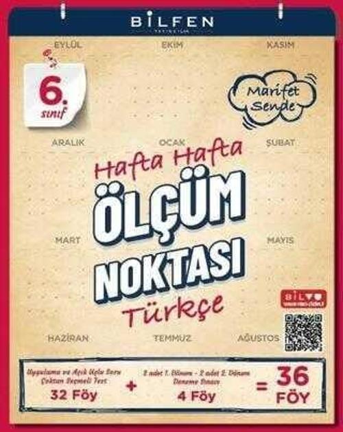 6. Sınıf Türkçe Hafta Hafta Ölçüm Noktası