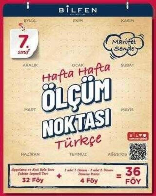 7. Sınıf Türkçe Hafta Hafta Ölçüm Noktası