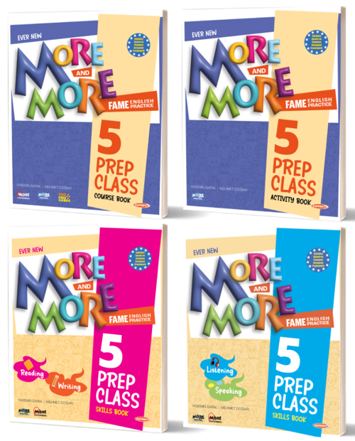 5. Sınıf More & More 5 Prep Class Course Book 4'lü Set