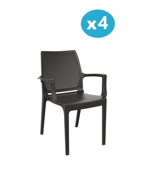 SY-2504 Plastik İcon Bahçe Koltuk Sandalye 4'lü Set