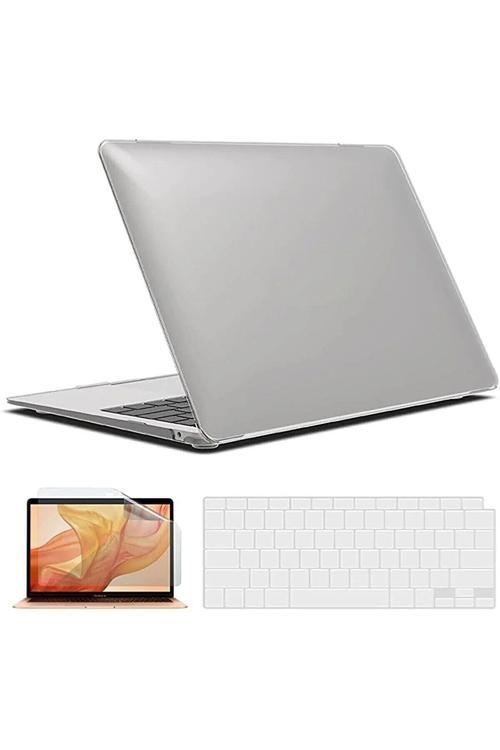 Macbook Pro 13 Inç M1-m2 Çip A2338 Tam Uyumlu Alt Üst Kılıf Klavye Kılıfı Ekran Koruyucu Film