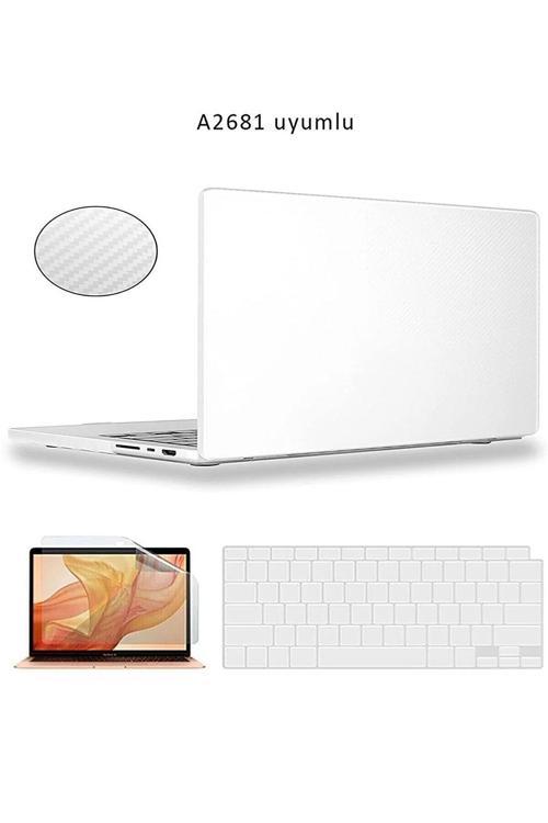 Macbook Pro 13 Inç M1-m2 Çip A2338 Tam Uyumlu Alt Üst Kılıf Klavye Kılıfı Ekran Koruyucu Film