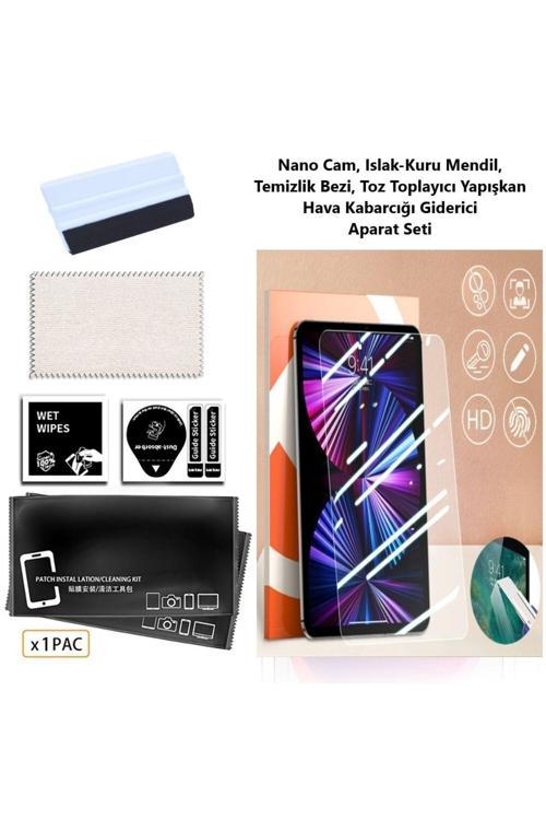 Ipad Pro 11 Inç M2 Nano Temperli Esnek Ekran Koruyucu Kırılmaz Cam Seti 4. Nesil 2022