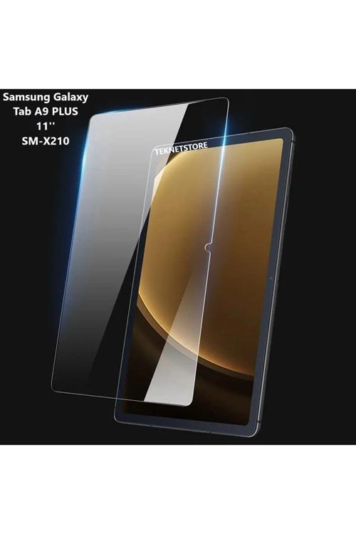 Samsung Galaxy Tab A9+ Plus Sm-x210 11 Inç Nano Kırılmaz Ekran Koruyucu Şeffaf Cam Tam Uyumlu