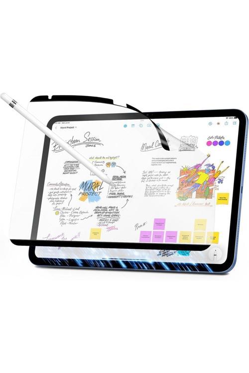 Ipad Pro 11 Inç 4. Nesil 2022 M2 Uyumlu Ekran Koruyucu Mıknatıslı Magnetic Kağıt Hissiyatlı