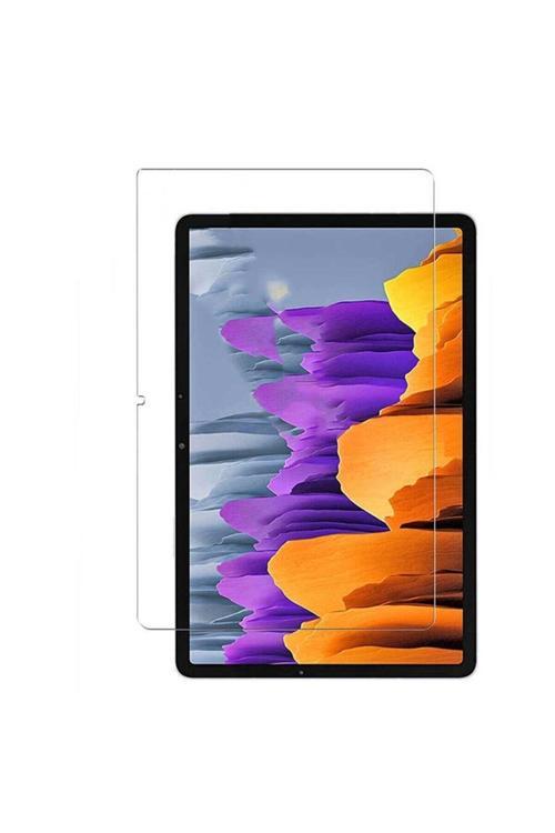 Samsung Galaxy Tab S7 T870 Uyumlu Nano Kırılmaz Ekran Koruyucu Kırılmaz Şeffaf Cam Koruyucu Tam