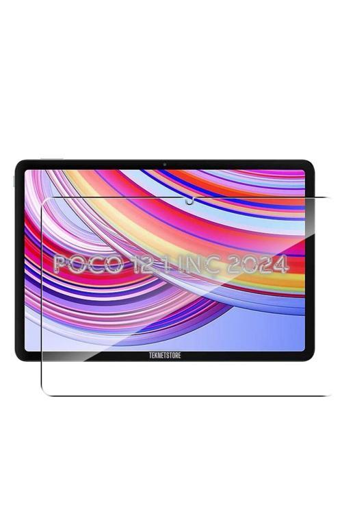 Xiaomi Poco Pad 8 GB 256 GB 12.1" 2024 Nano Kırılmaz Ekran Koruyucu Şeffaf Esnek Cam Tam Uyumlu