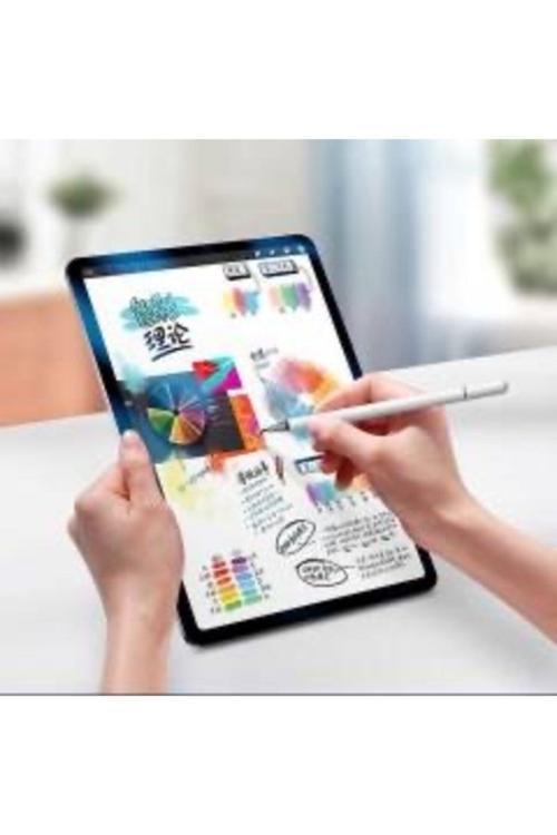 Dokunmatik Kalem Üniversal Active Stylus 2in1 Yazı-çizim Kalemi Tüm Cihazlara %100 Uyumlu Model