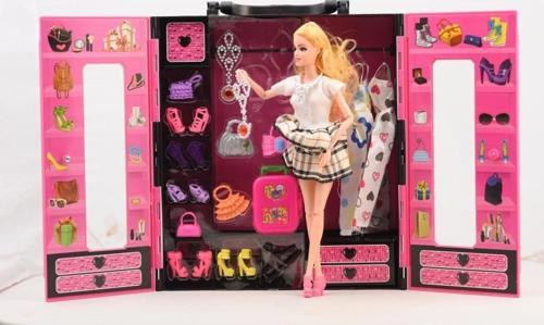 Beauty Fashion Star Barbie Elbise Gardrobum Bebekli Model
