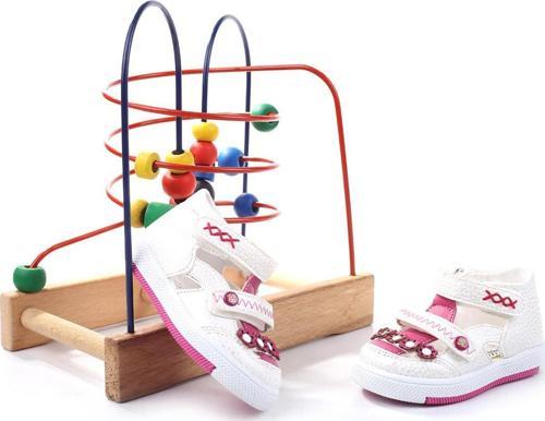 2223-28 Ortopedik Kız Bebek İlk Adım Ayakkabı Sandalet