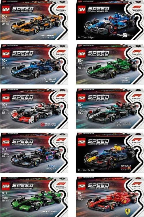 Speed Champions Formula1 10 sets (77242 - 77251)