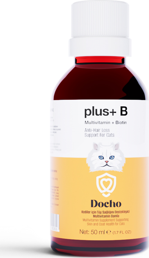 Kediler İçin Tüy Sağlığını Destekleyici Multivitamin ve Biotin içerikli Damla 50 ML